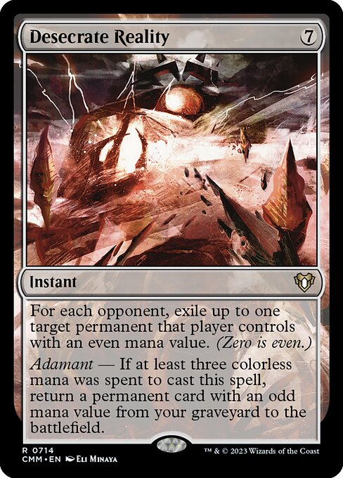 Desecrate Reality — Commander Masters