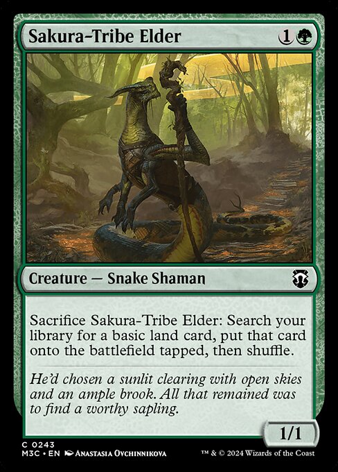 Carta Anciano de la tribu Sakura — Modern Horizons 3 Commander · M3C · #243