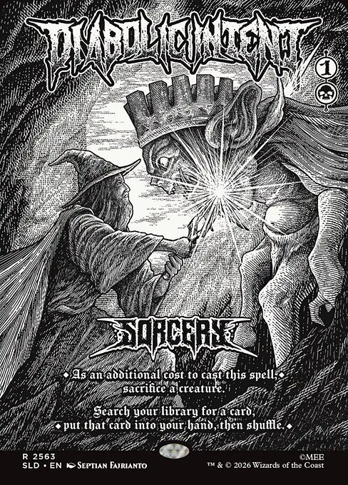 Carta Intención diabólica — Secret Lair Drop · SLD · #2563