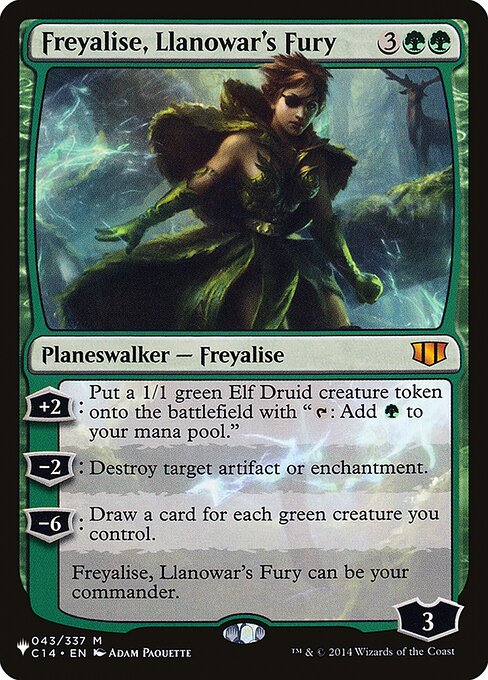 Freyalise, furia de Llanowar — The List