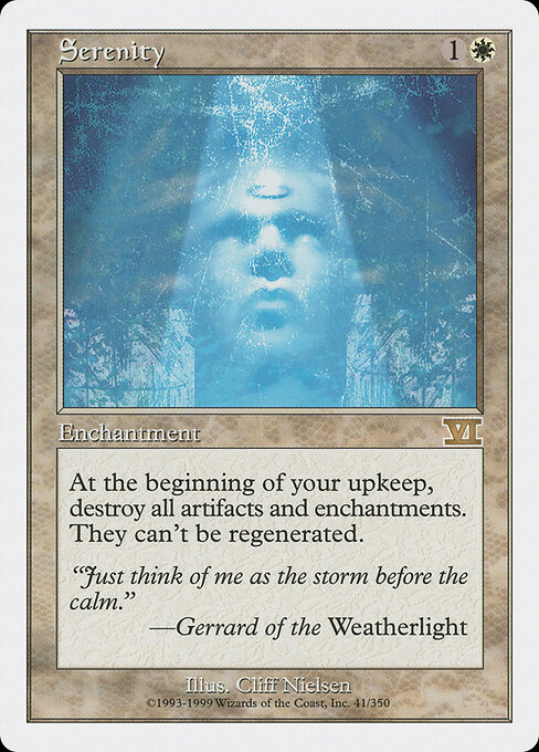 Carta Serenidad — Classic Sixth Edition · 6ED · #41
