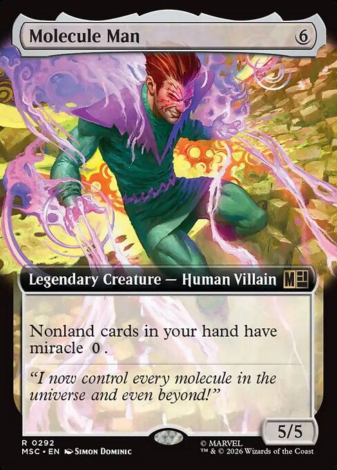 Carta Hombre Molécula — Marvel Super Heroes Commander · MSC · #292