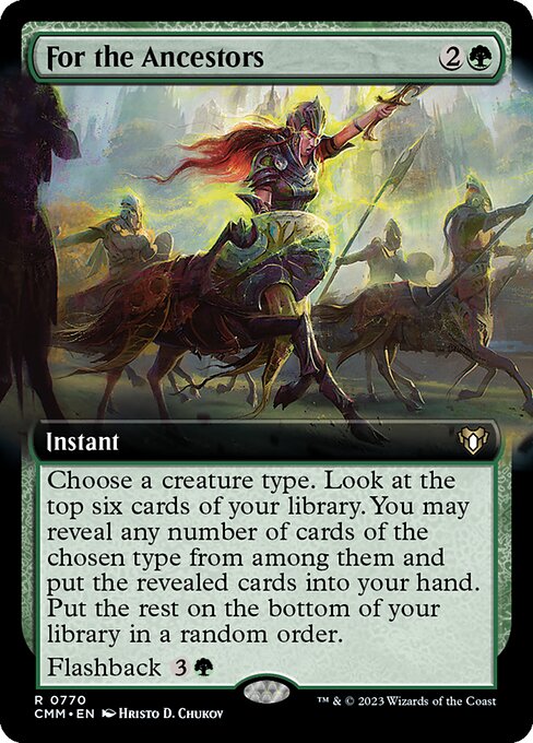 Carta For the Ancestors — Commander Masters · CMM · #770