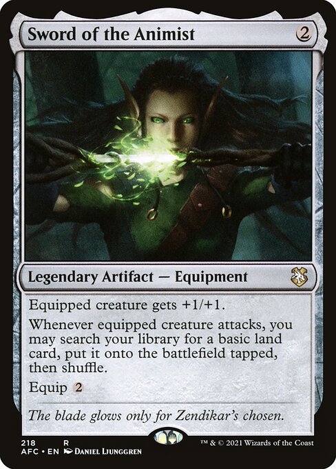 Espada de la animista — Forgotten Realms Commander