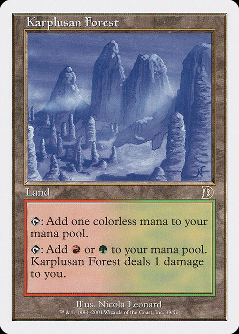 Carta Foresta karplusana — Deckmasters · DKM · #39
