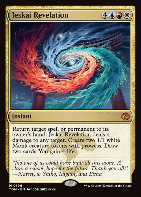 Revelación de los Jeskai — Tarkir: Dragonstorm