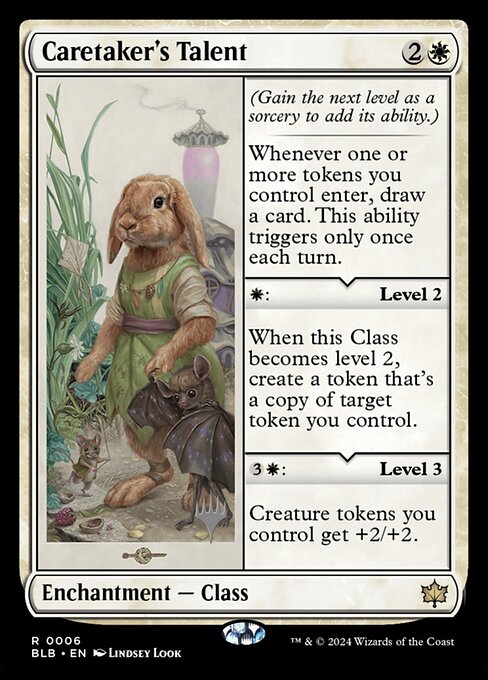 Talento: cuidados — Bloomburrow Promos