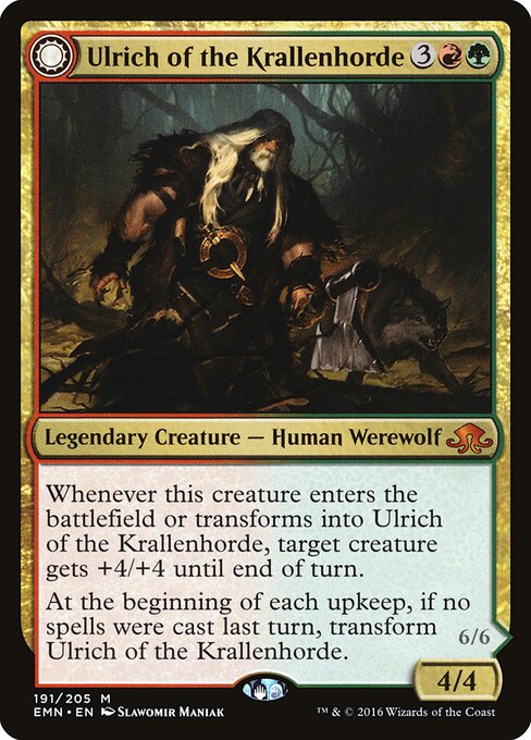 Ulrich of the Krallenhorde // Ulrich, Uncontested Alpha (cara frontal)