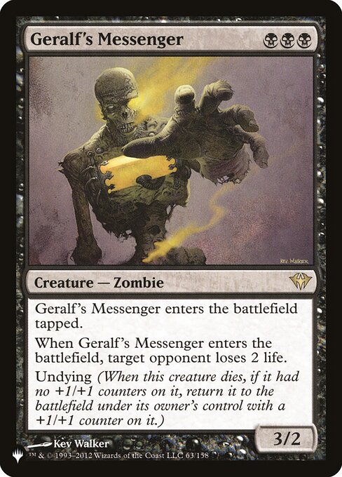Carta Geralf's Messenger — The List · PLST · #DKA-63