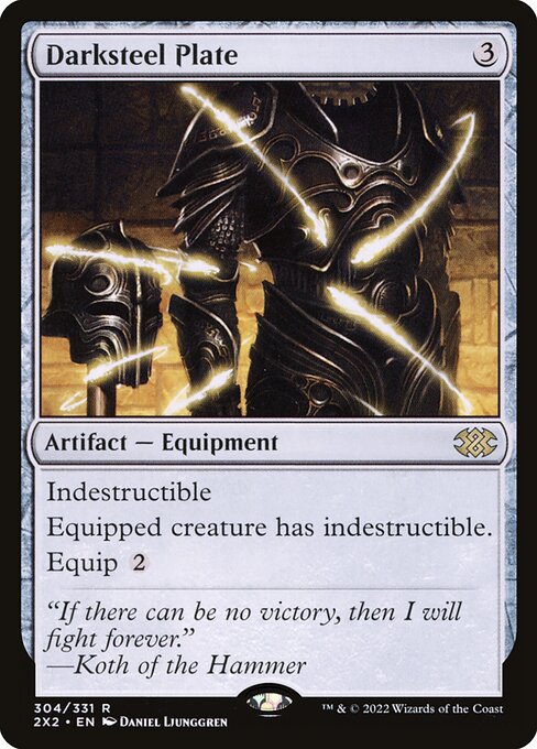 Placa de acero oscuro — Double Masters 2022