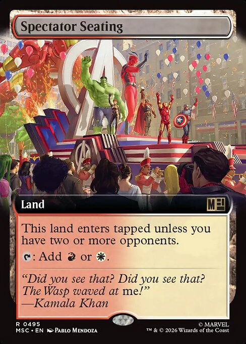 Grada de los espectadores — Marvel Super Heroes Commander