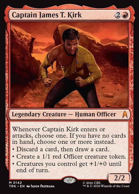 Carta Captain James T. Kirk — Star Trek · TRK · #142