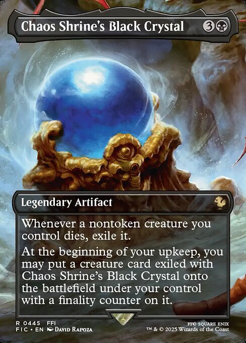 Carta Chaos Shrine's Black Crystal — Final Fantasy Commander · FIC · #445