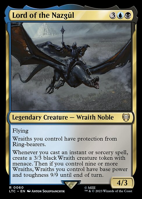 Carta Señor de los Nazgûl — Tales of Middle-earth Commander · LTC · #60