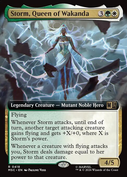 Carta Tormenta, reina de Wakanda — Marvel Super Heroes Commander · MSC · #418