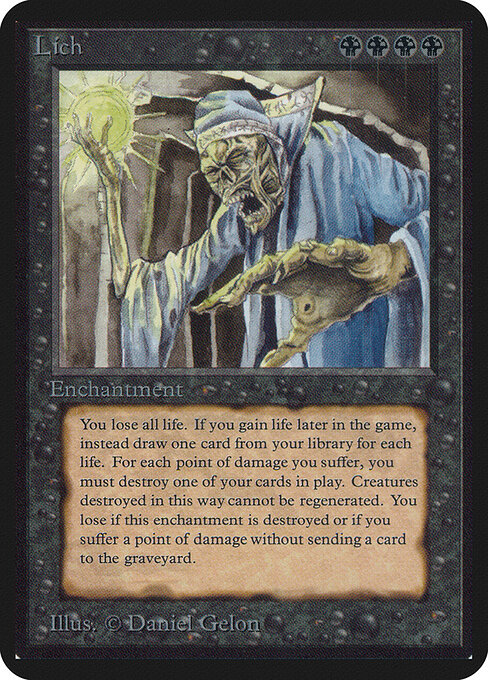 Carta Lich — Limited Edition Alpha · LEA · #113