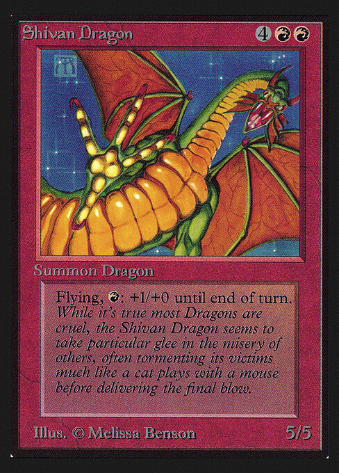 Carta Dragón shivano — Intl. Collectors' Edition · CEI · #175