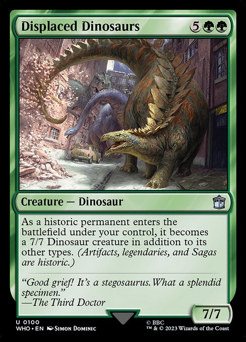 Carta Displaced Dinosaurs — Doctor Who · WHO · #100