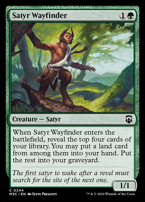 Carta Sátiro buscacaminos — Modern Horizons 3 Commander · M3C · #244