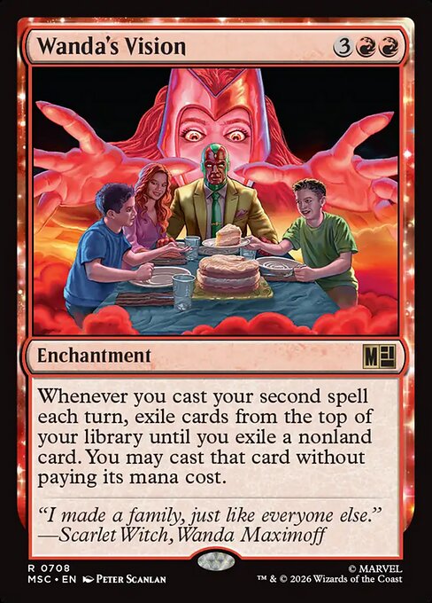 Carta Wanda's Vision — Marvel Super Heroes Commander · MSC · #708