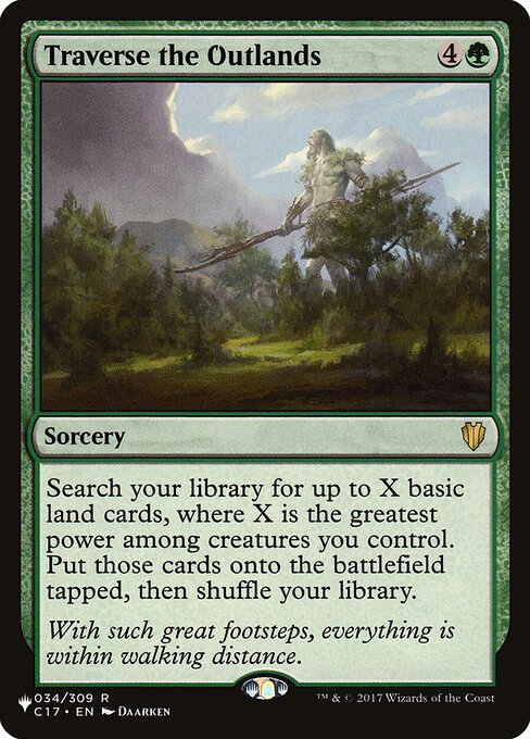Cruzar las tierras lejanas — The List