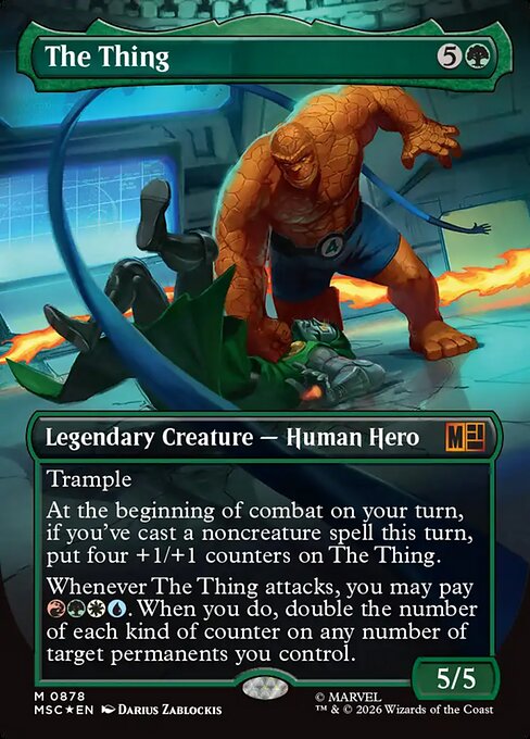 Carta The Thing — Marvel Super Heroes Commander · MSC · #878