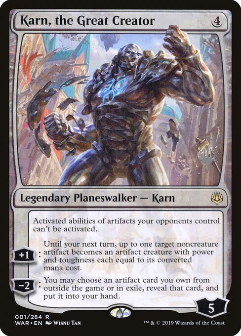 Karn, el Gran Creador — War of the Spark Promos