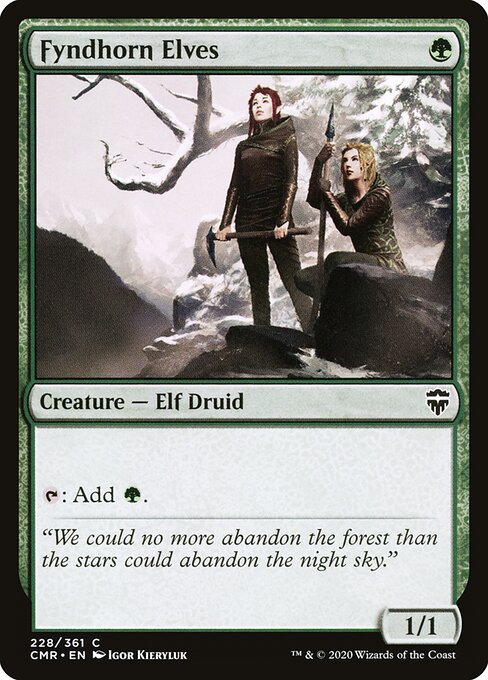 Carta Elfos de Fyndhorn — Commander Legends · CMR · #228