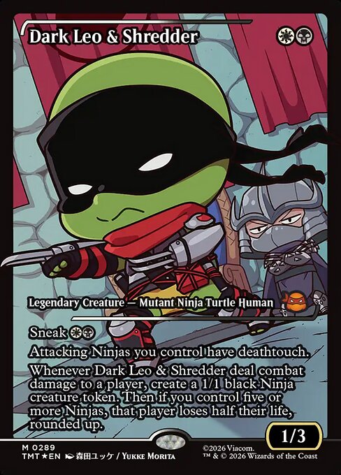 Leo oscuro y Shredder — Teenage Mutant Ninja Turtles