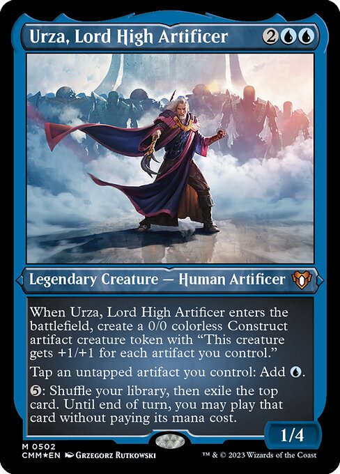 Carta Urza, Señor Gran Artífice — Commander Masters · CMM · #502