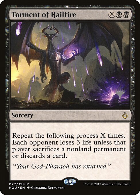 Tormento de diluvio ardiente — Hour of Devastation Promos