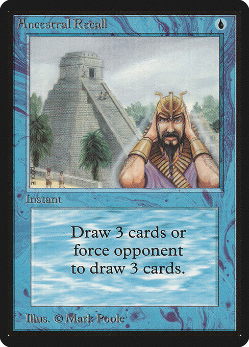 Ancestral Recall — Limited Edition Beta