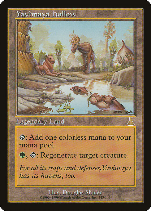 Carta Hondonada de Yavimaya (Urza's Destiny)