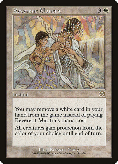 Carta Mantra reverente — Mercadian Masques · MMQ · #44