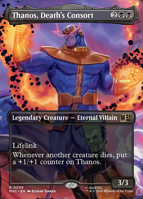 Carta Thanos, Death's Consort — Marvel Super Heroes Commander · MSC · #508
