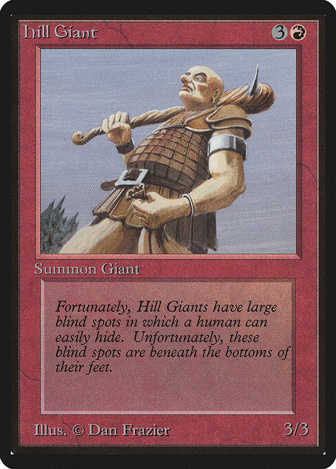Carta Gigante de las colinas — Limited Edition Beta · LEB · #158