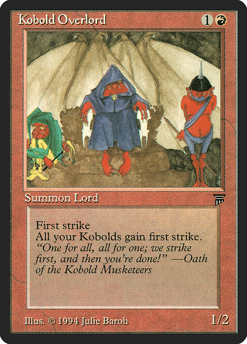 Carta Kobold Overlord (Legends)