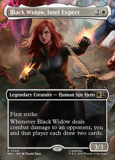 Carta Black Widow, Intel Expert — Marvel Super Heroes Commander · MSC · #504
