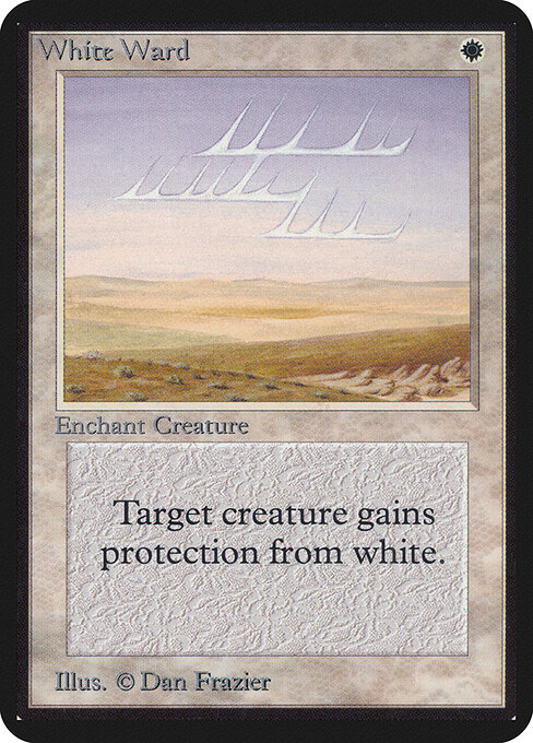 Carta Guarda de blanco — Limited Edition Alpha · LEA · #44