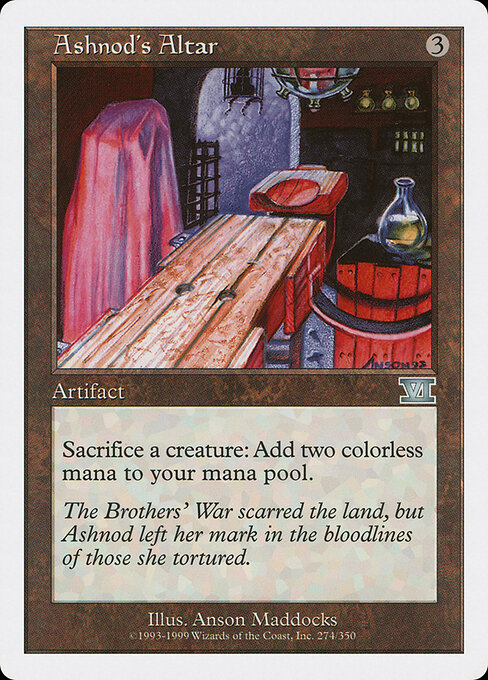 Carta Altar de Ashnod — Classic Sixth Edition · 6ED · #274