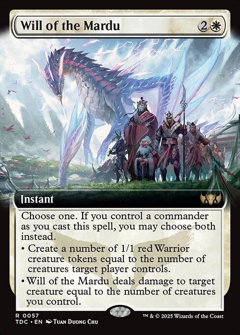 Voluntad de los Mardu — Tarkir: Dragonstorm Commander