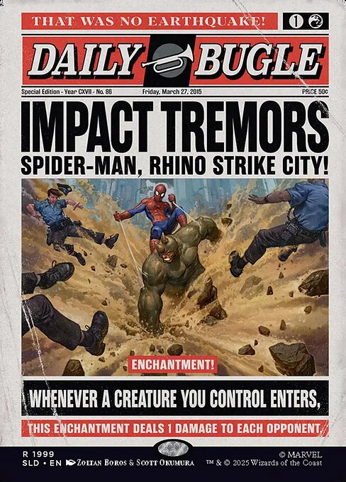 Carta Temblores del impacto — Secret Lair Drop · SLD · #1999