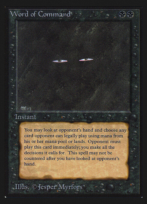 Carta Word of Command — Intl. Collectors' Edition · CEI · #137