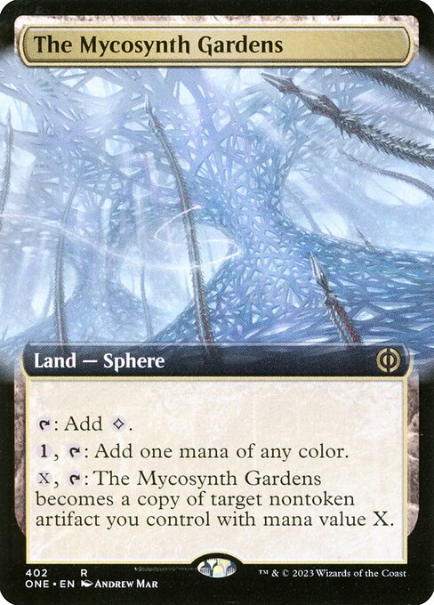 Carta Los Jardines de Micosintético — Phyrexia: All Will Be One · ONE · #402