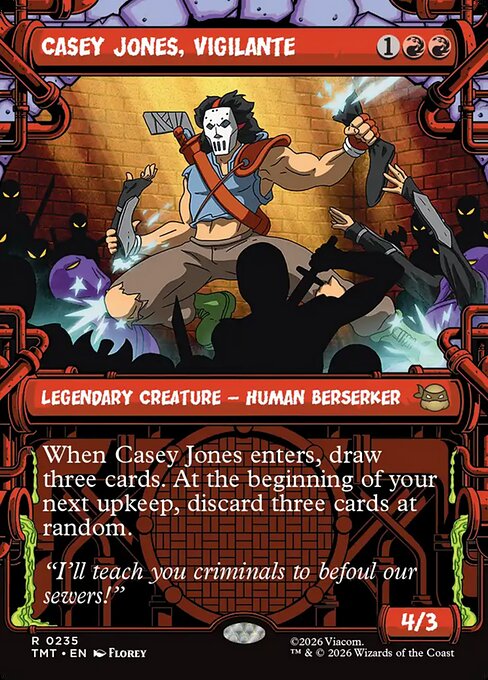 Carta Casey Jones, protector — Teenage Mutant Ninja Turtles · TMT · #235