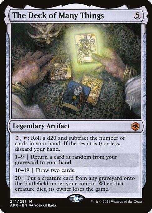 Carta La baraja de múltiples cosas — Adventures in the Forgotten Realms Promos · PAFR · #241p