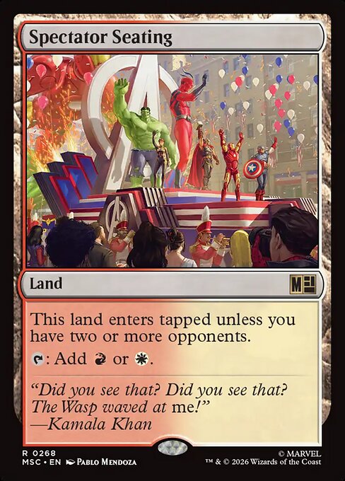 Grada de los espectadores — Marvel Super Heroes Commander