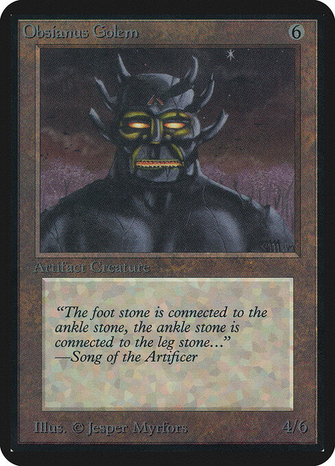 Gólem de obsidiana — Limited Edition Alpha