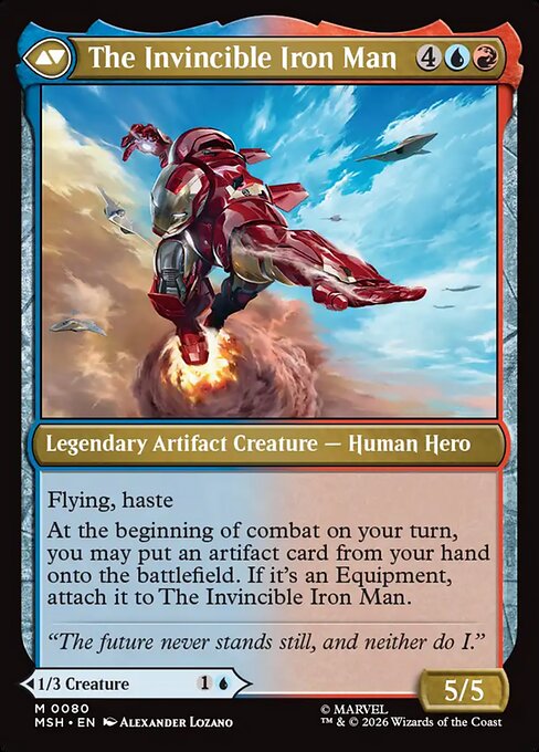 Tony Stark // The Invincible Iron Man (cara trasera)