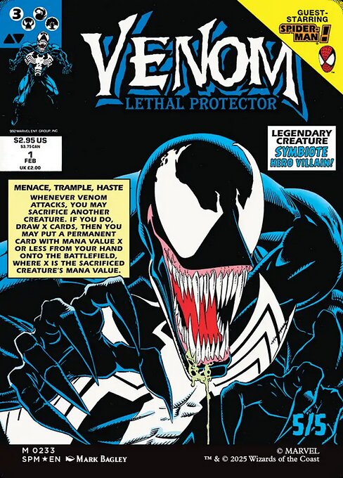 Eddie Brock // Venom, Lethal Protector (cara trasera)